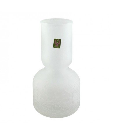 BYRON wide long neck frost vase - BY-992-F