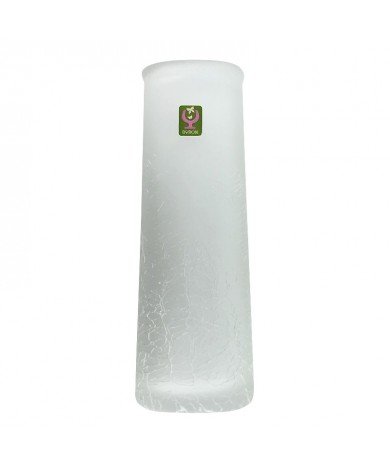 BYRON Square long neck frost vase - BY-993-F