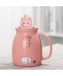 3D Cute Cat Ceramic Coffee Mugs + Phone Holder - TIG-MUG-01-PK