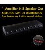 1-In 8-Out Selector Audio Switch Distributor - Snap type wiring Interface