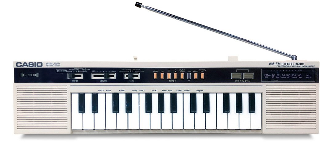 CASIO CK-10: The Compact Keyboard with Built-in FM/AM Radio
