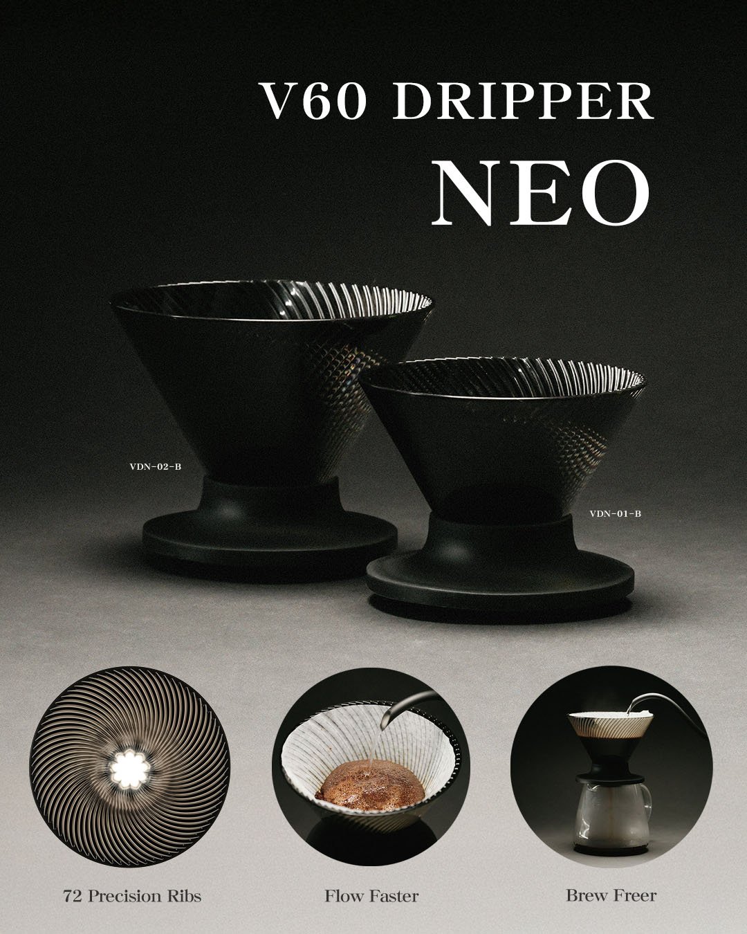 V60 Dripper NEO - VDN-02-B