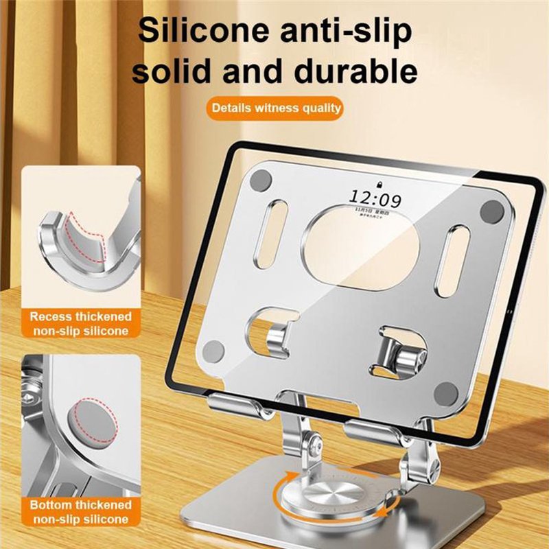 Foldable 360 Rotation Alloy Phone and Tablet Stand