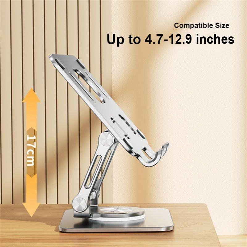 Foldable 360 Rotation Alloy Phone and Tablet Stand
