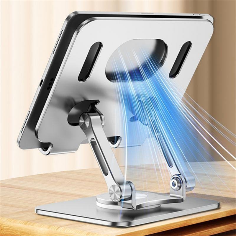Foldable 360 Rotation Alloy Phone and Tablet Stand
